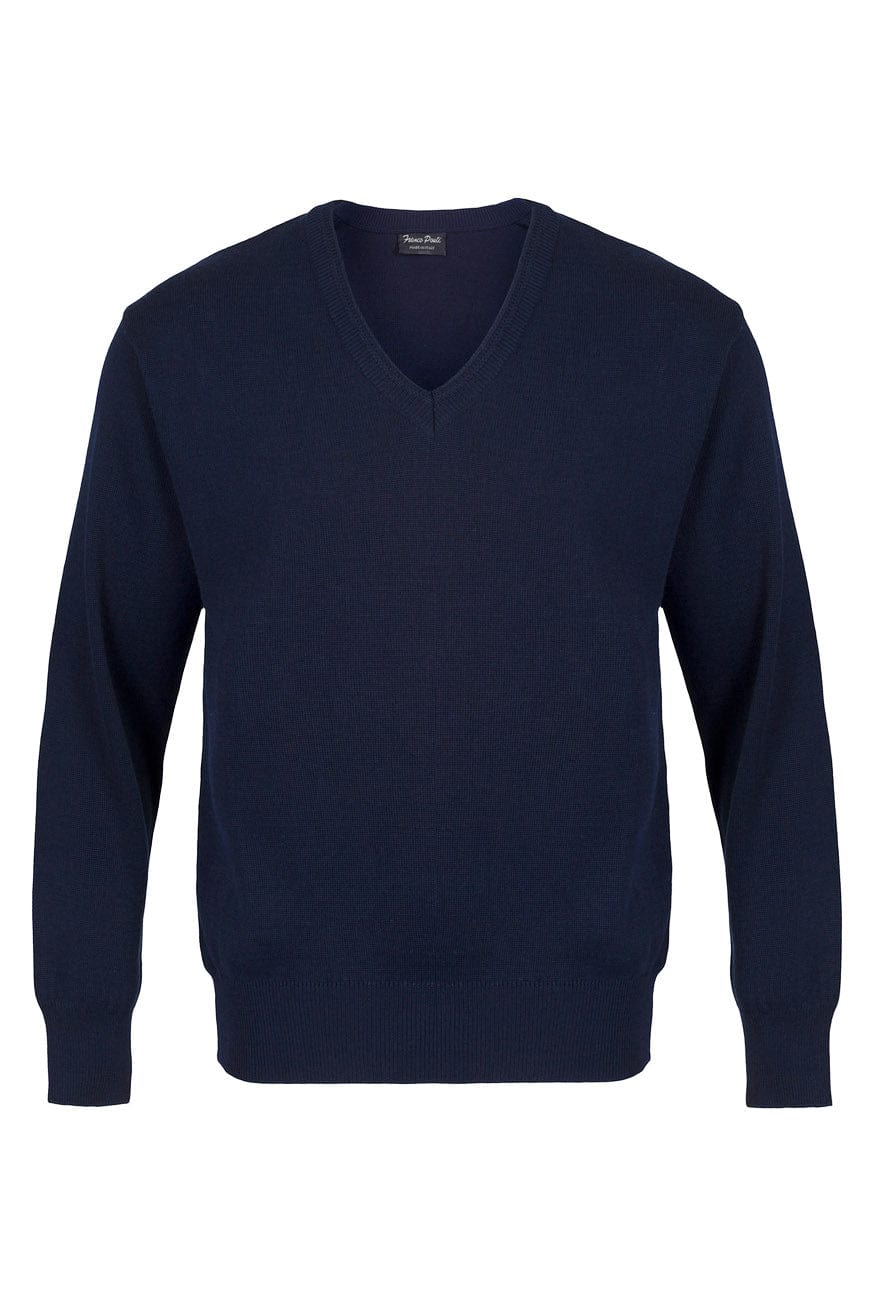 V-Neck Sweater (Navy) - Sizes Available 2XL & 3XL