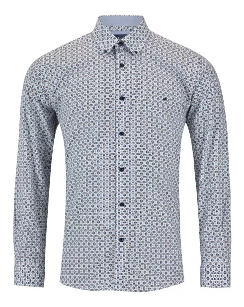 Long Sleeve Printed Pattern Shirt - Sizes Available 2XL, 3XL & 4XL