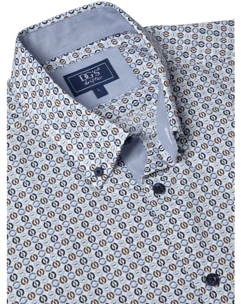 Long Sleeve Printed Pattern Shirt - Sizes Available 2XL, 3XL & 4XL