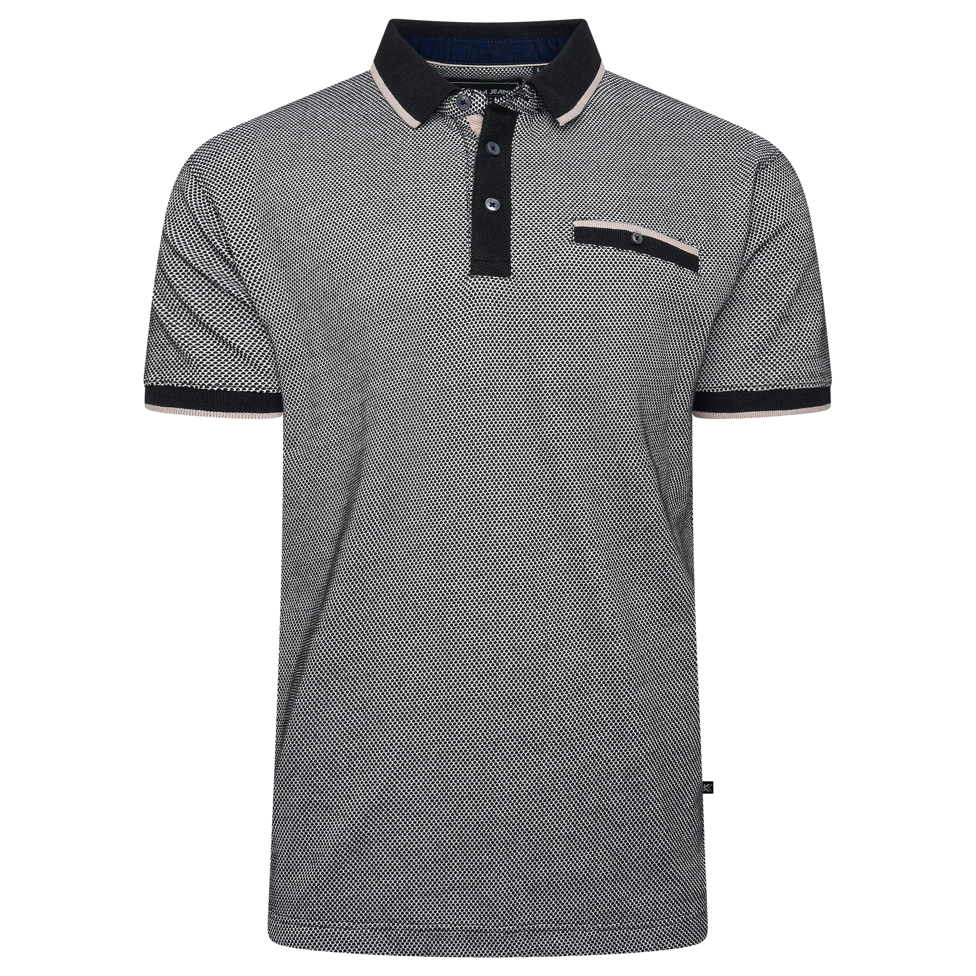 Raised Dobby Weave Polo (Black) - Sizes Available - 2XL, 3XL, 4XL, 5XL & 6XL